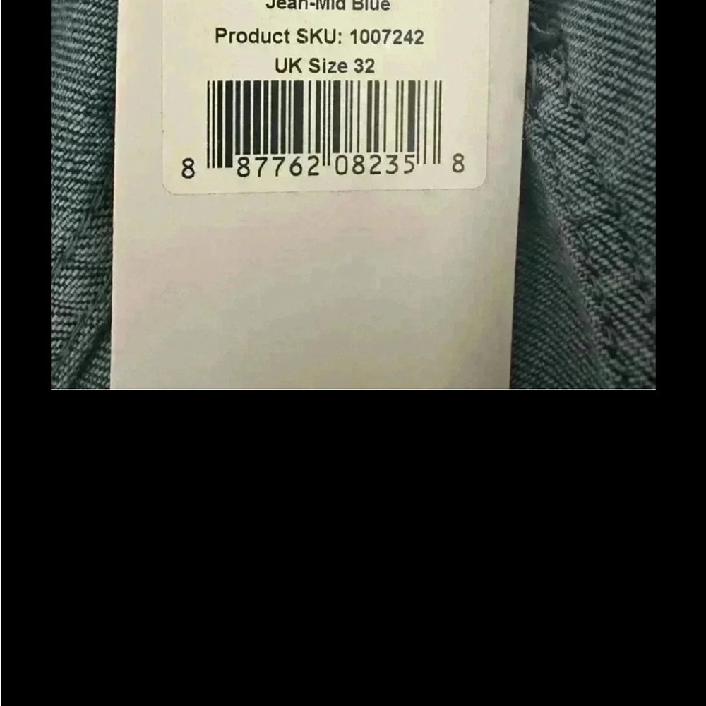 Saint + Sofia hayley side panel jean-mid blue jeans size 32 14 US - Picture 5 of 6